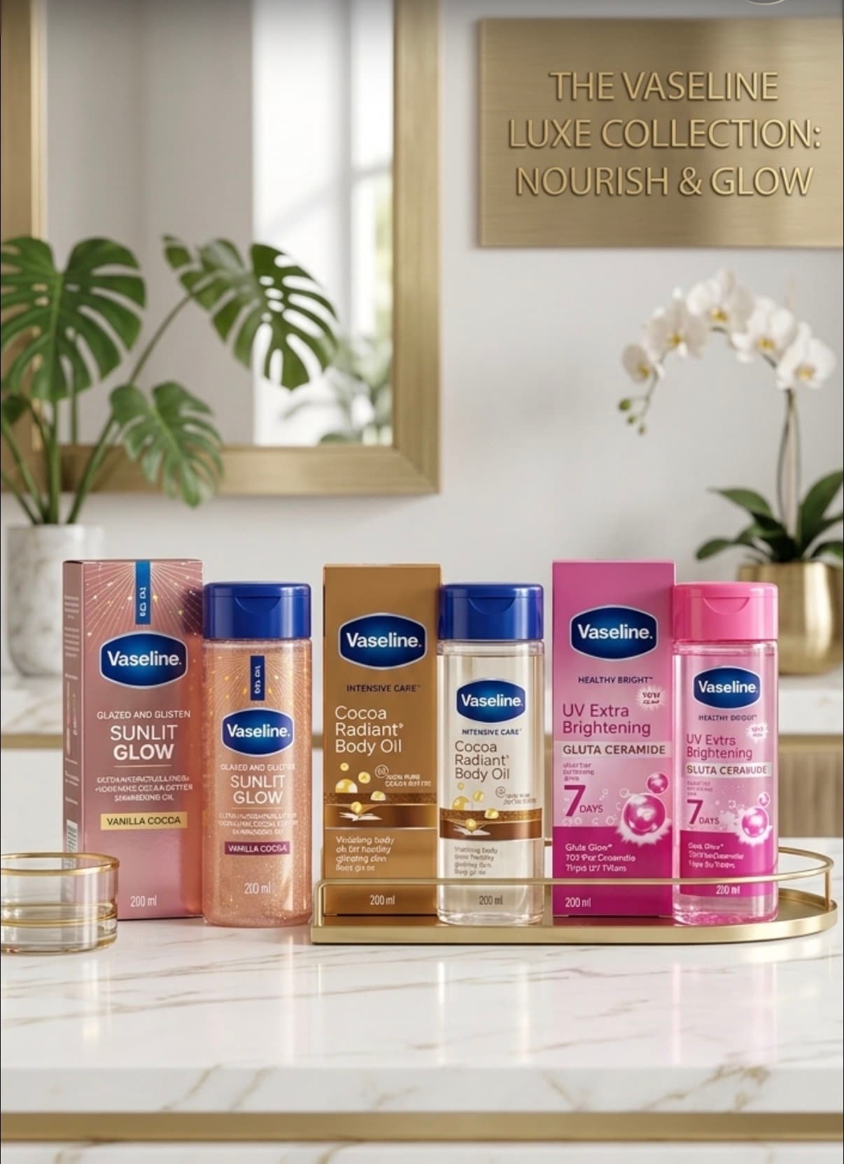 vaseline glow oil